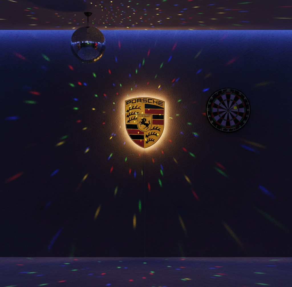 Porsche LED-Leuchte - Mockup