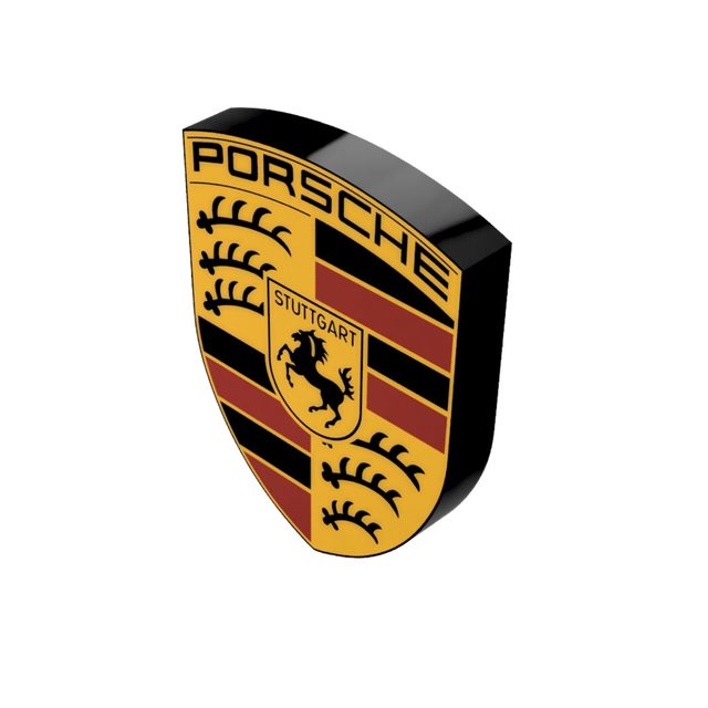 Porsche LED-Leuchtschild Wanddeko Autodeko Geschenk