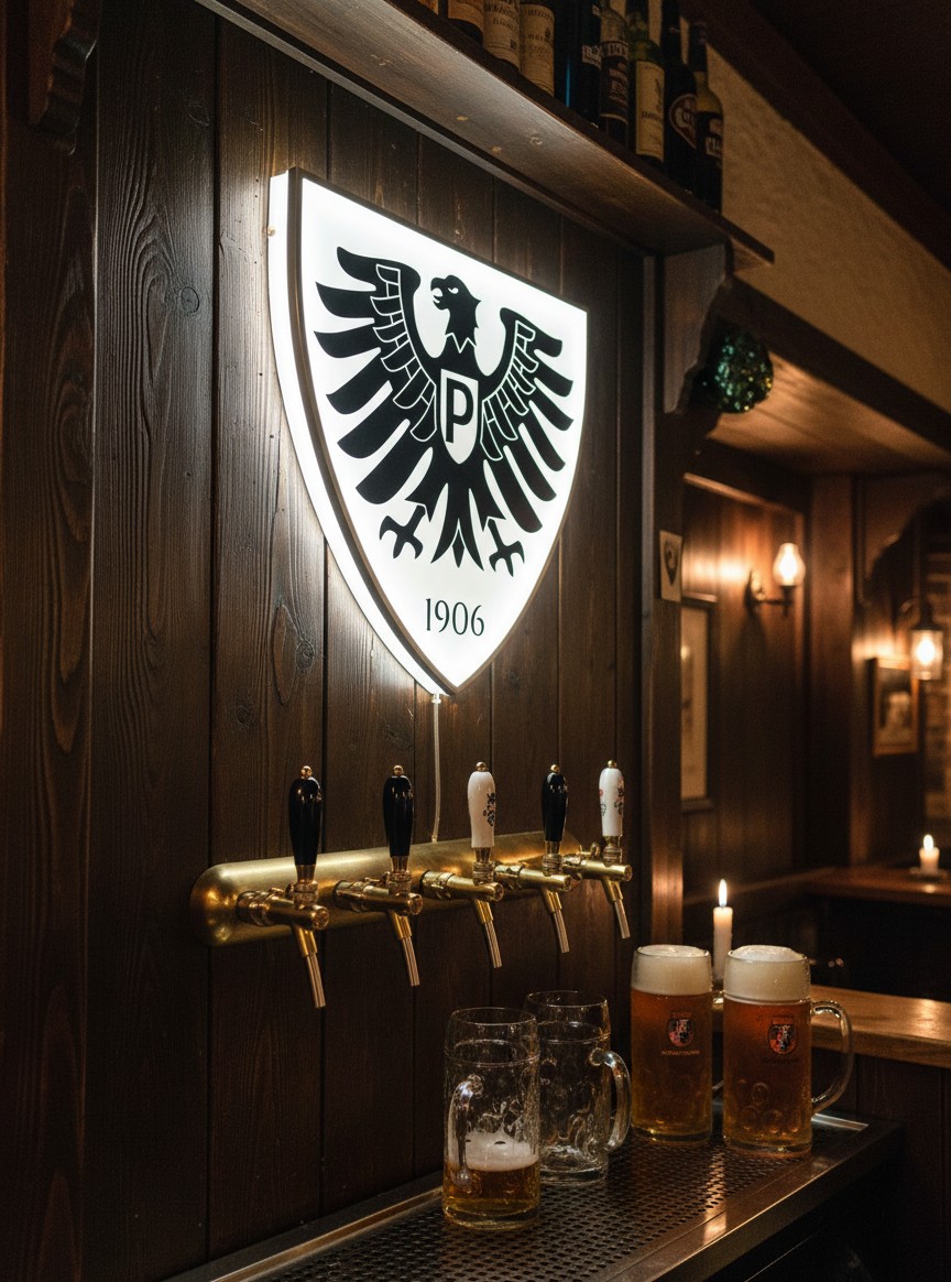 Preußen Munster LED-Leuchtschild - Mockup