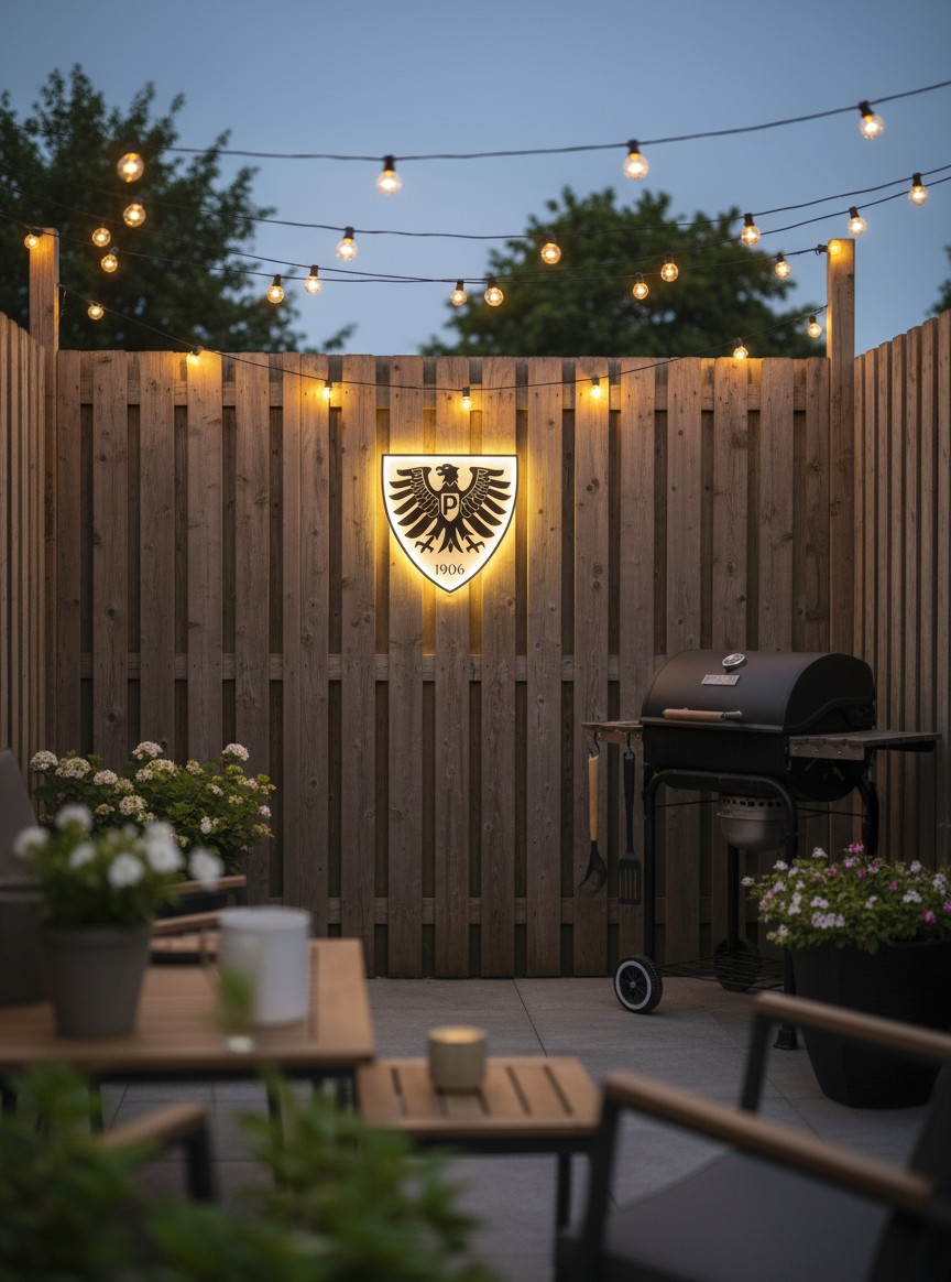Preußen Munster LED-Leuchtschild - Mockup