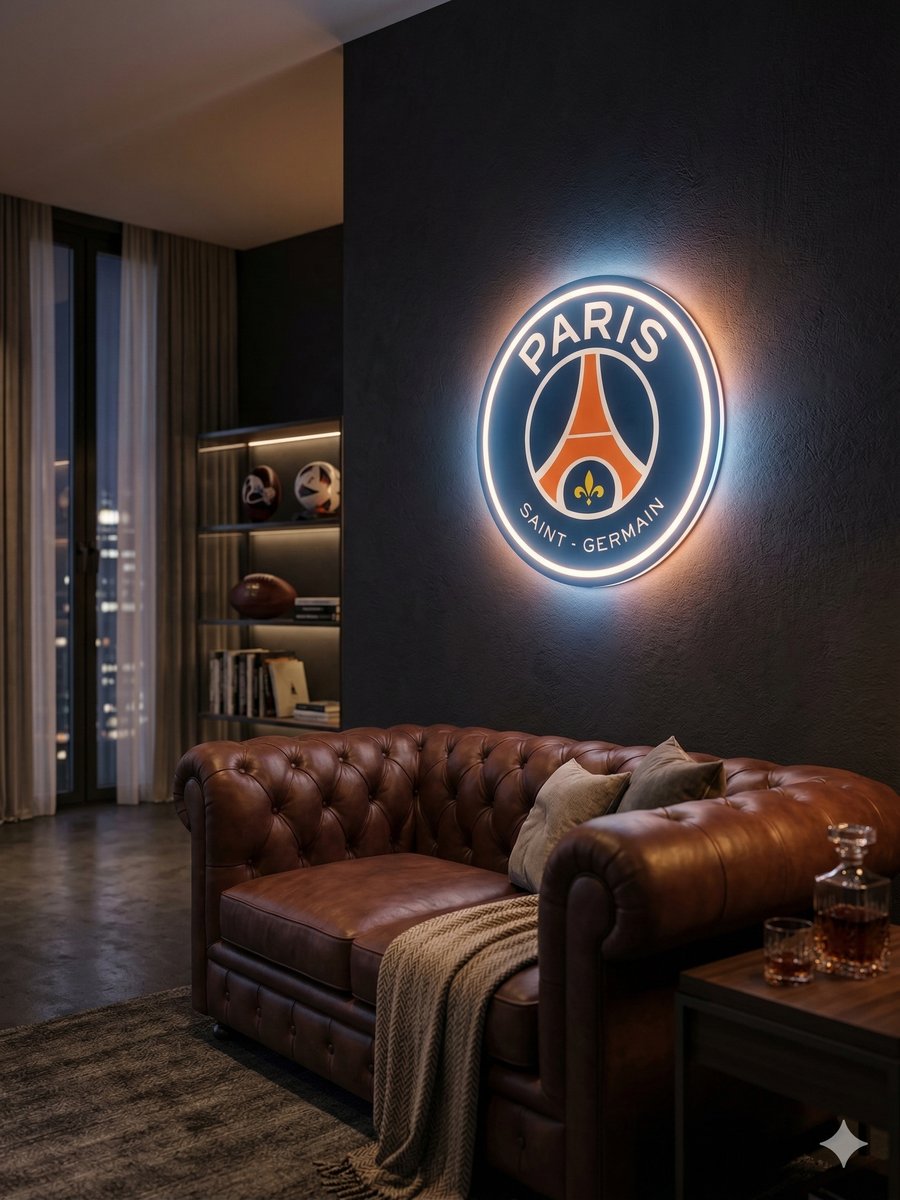 FC Paris Saint-Germain LED Leuchtschild