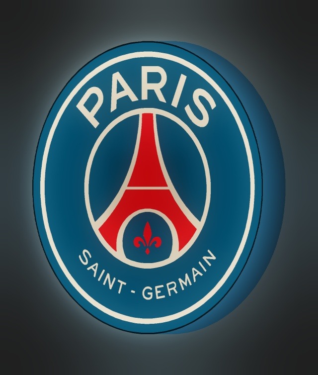 Paris Saint-Germain LED-Leuchtschild leuchtend