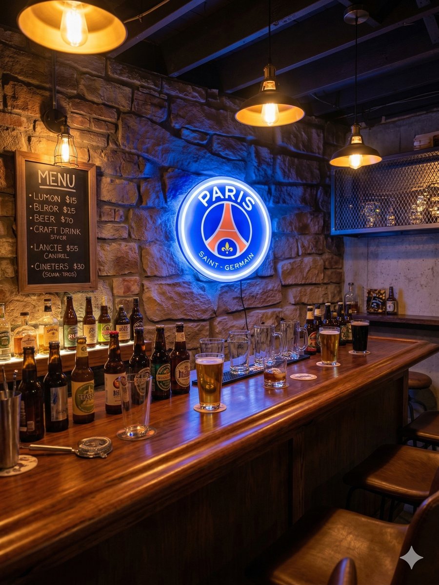FC Paris Saint-Germain LED Leuchtschild