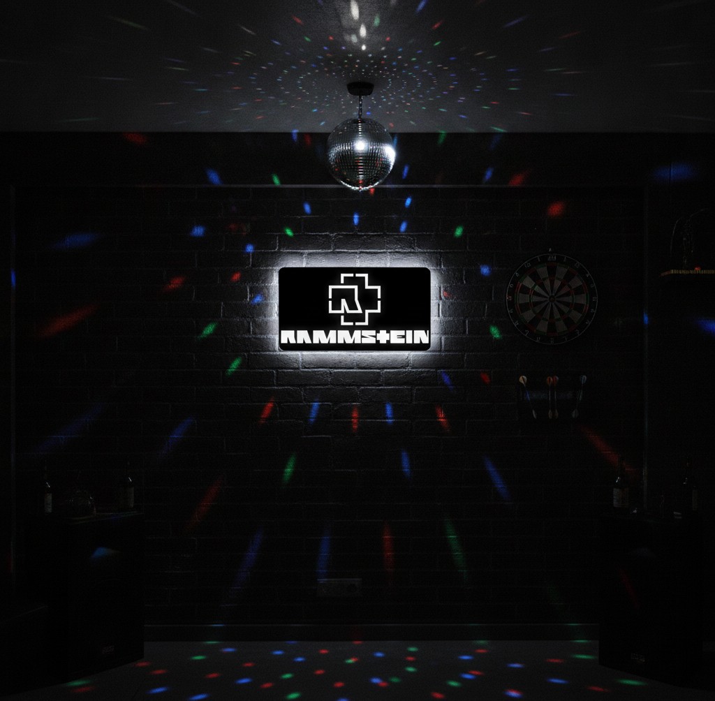 Rammstein LED-Leuchte (Motiv 2) - Mockup