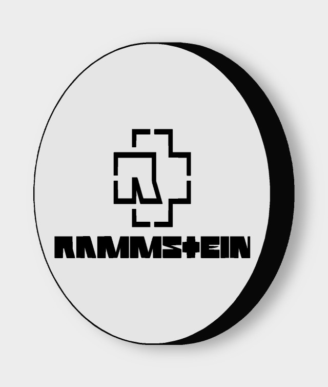 Rammstein LED-Leuchtschild ausgeschaltet