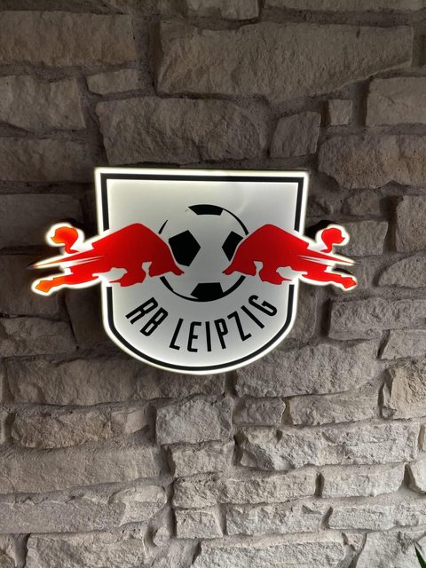 RB Leipzig Fan-Leuchtschild in XL-Größe 34 cm
