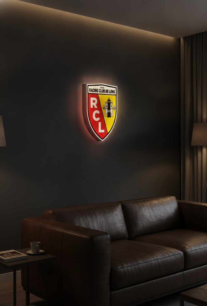 RC Lens LED-Leuchtschild Wanddeko Fandeko Geschenk - Mockup