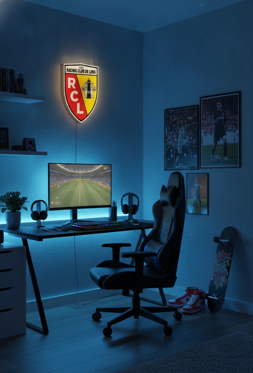 RC Lens LED-Leuchtschild Wanddeko Fandeko Geschenk - Mockup