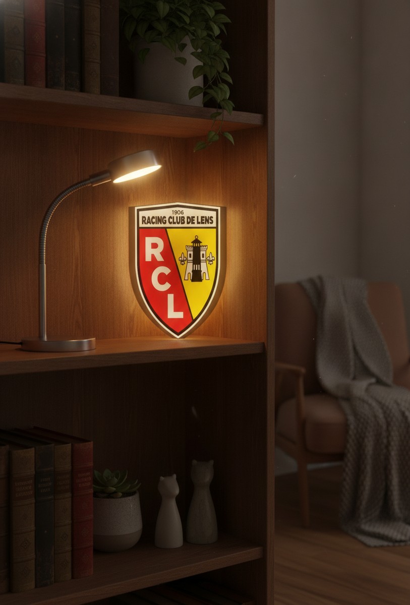 RC Lens LED-Leuchtschild Wanddeko Fandeko Geschenk - Mockup