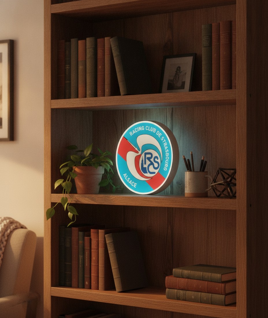 RC Straßburg LED-Leuchtschild Wanddeko Fandeko Geschenk - Mockup