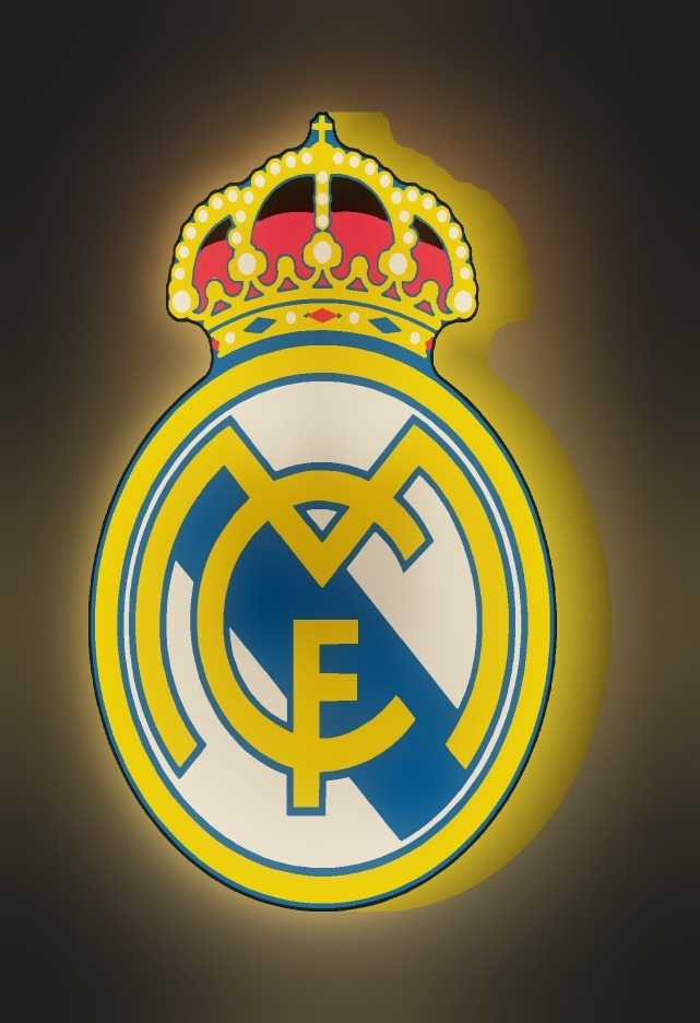 Real Madrid LED-Leuchtschild leuchtend