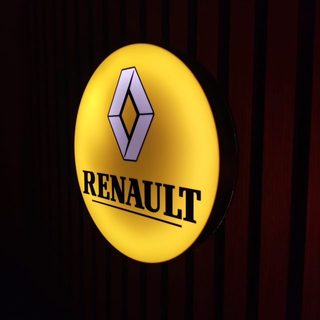 Renault LED-Leuchtschild Wanddeko Autodeko Geschenk