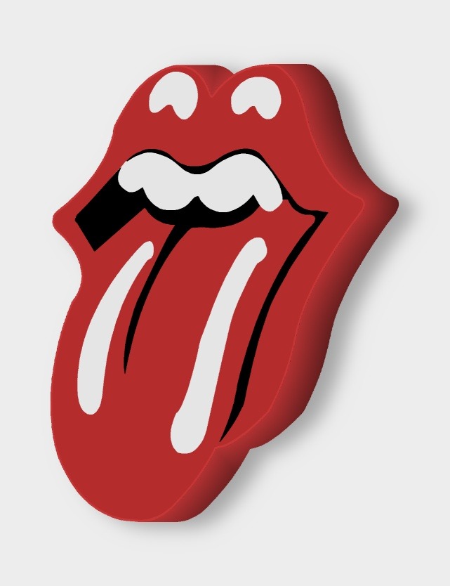 The Rolling Stones LED-Leuchtschild ausgeschaltet
