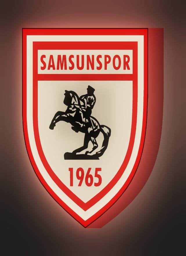 Samsunspor LED-Leuchtschild leuchtend