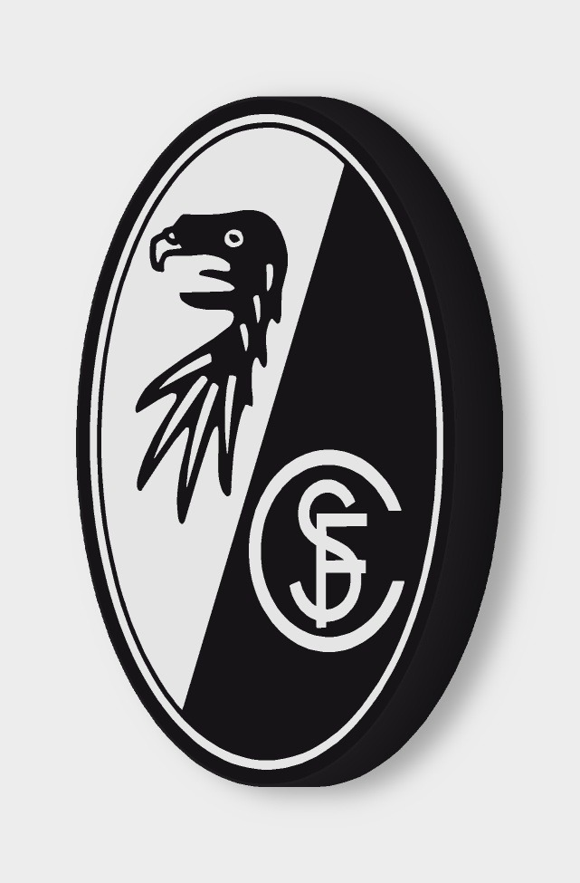 SC Freiburg LED-Leuchtschild ausgeschaltet