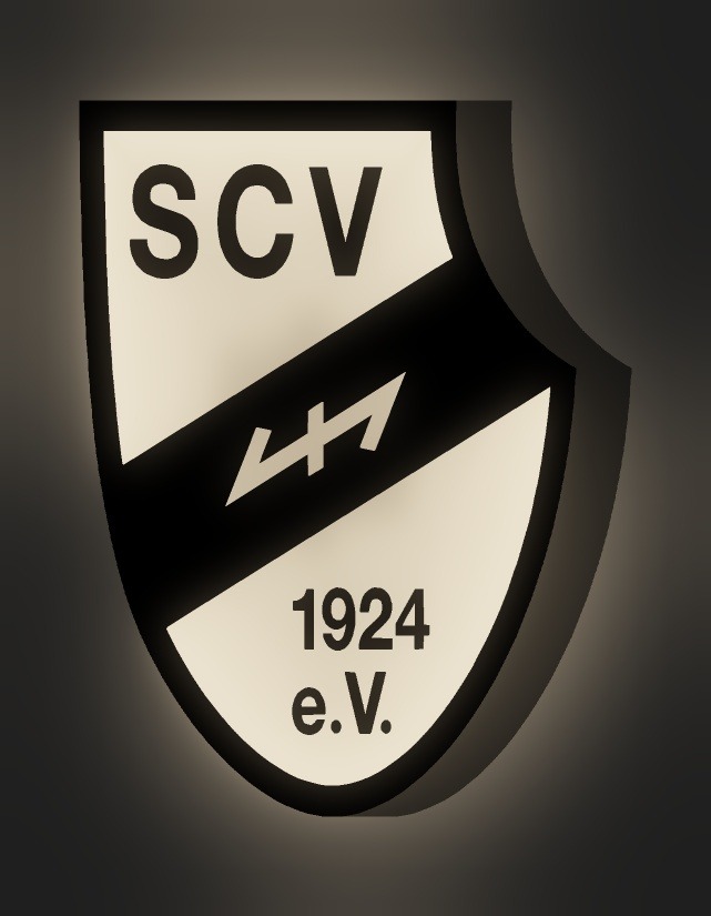 SC Verl LED-Leuchtschild leuchtend