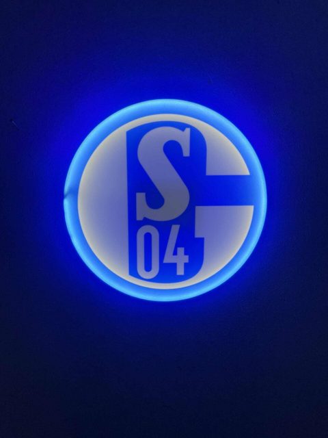 Schalke 04 LED Wanddeko Gesamtansicht