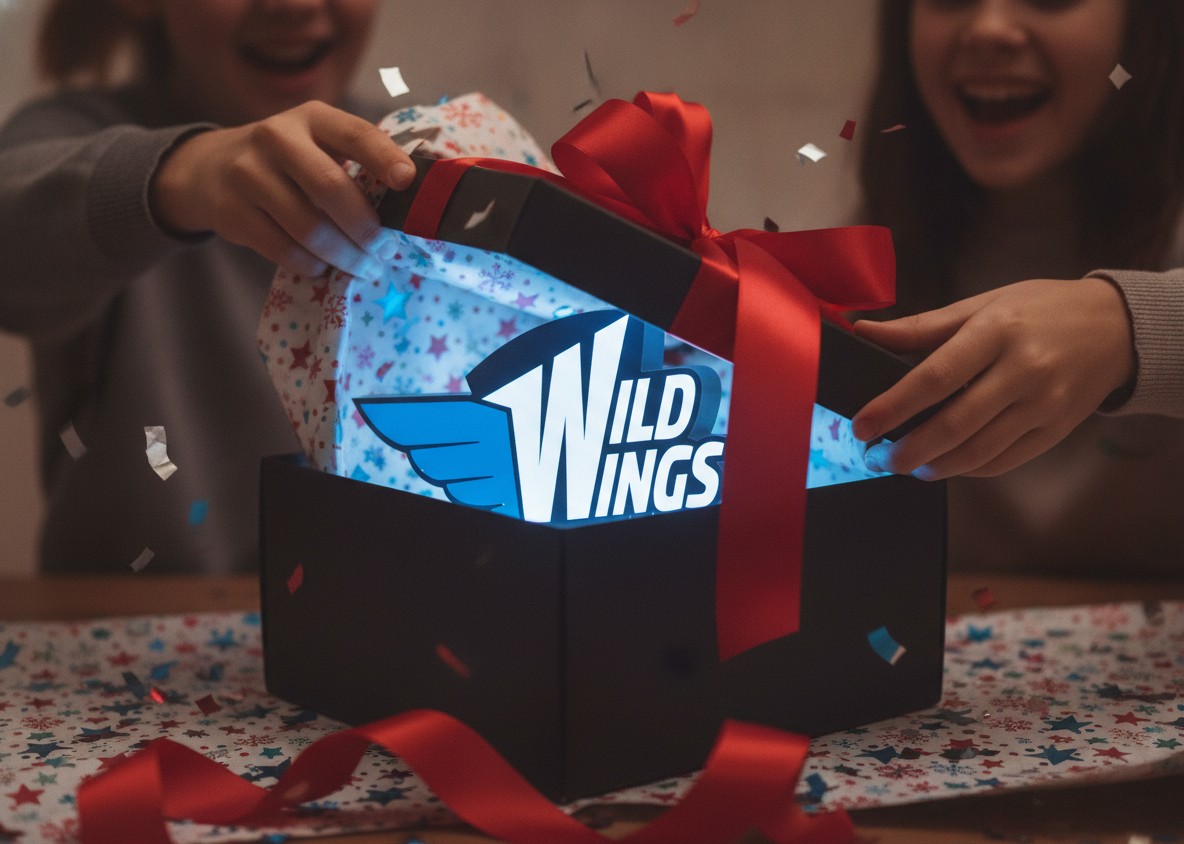 Schwenninger Wild Wings LED-Leuchtschild Wanddeko Fandeko Geschenk - Mockup