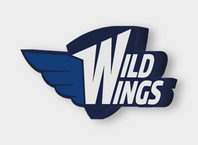 Schwenninger Wild Wings LED-Leuchtschild ausgeschaltet