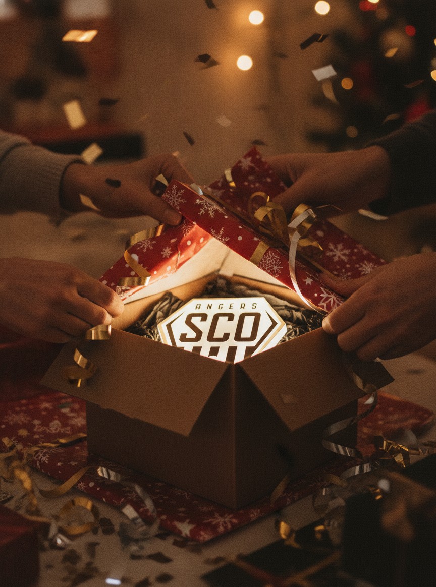 SCO Angers LED-Leuchtschild Wanddeko Fandeko Geschenk - Mockup