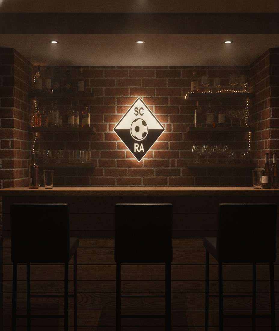 SCR Altach LED-Leuchtschild Wanddeko Fandeko Geschenk - Mockup