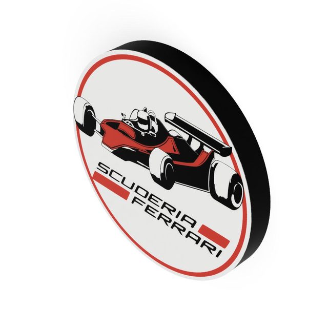 Scuderia Ferrari LED-Leuchtschild Wanddeko Autodeko Geschenk