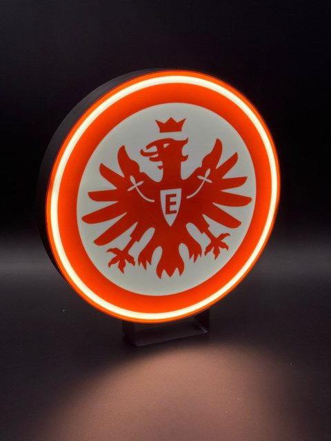 Eintracht Frankfurt LED-Leuchtschild mit 3D-Effekt