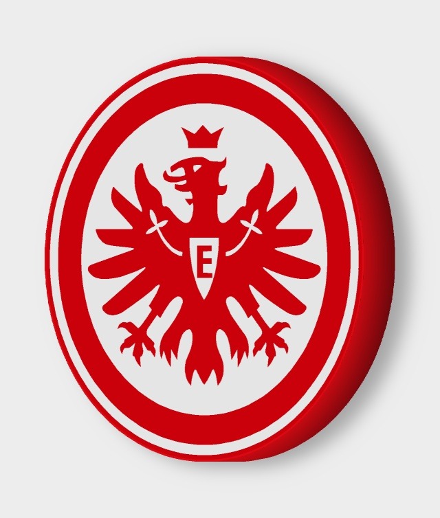 Eintracht Frankfurt LED-Leuchtschild ausgeschaltet