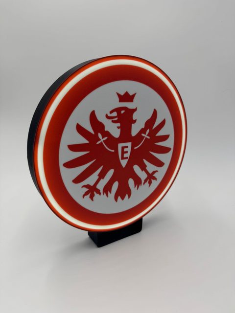 Eintracht Frankfurt Wanddeko mit cooler Beleuchtung