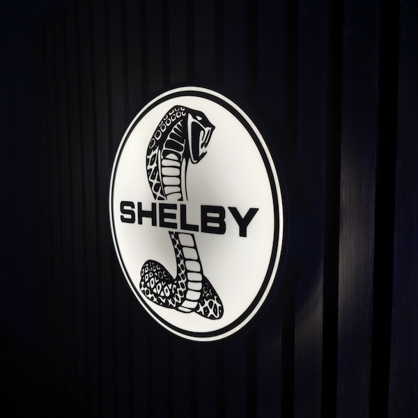 Shelby Cobra LED-Leuchtschild Wanddeko Autodeko Geschenk