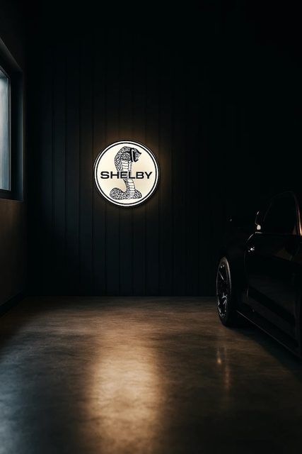 Shelby Cobra LED-Leuchtschild Wanddeko Autodeko Geschenk