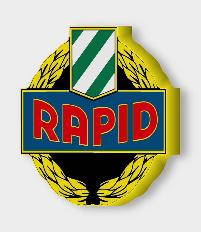SK Rapid Wien LED-Leuchtschild ausgeschaltet