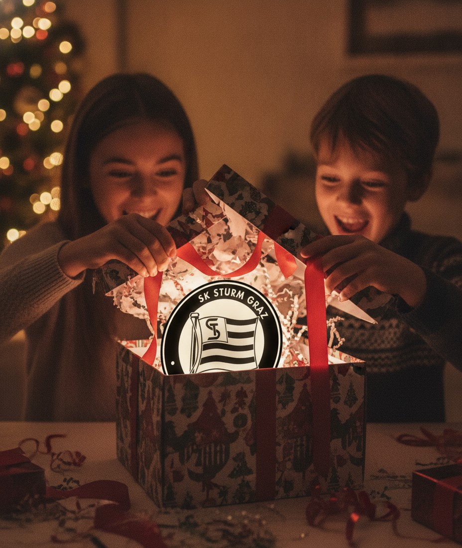 SK Sturm Graz LED-Leuchtschild Wanddeko Fandeko Geschenk - Mockup