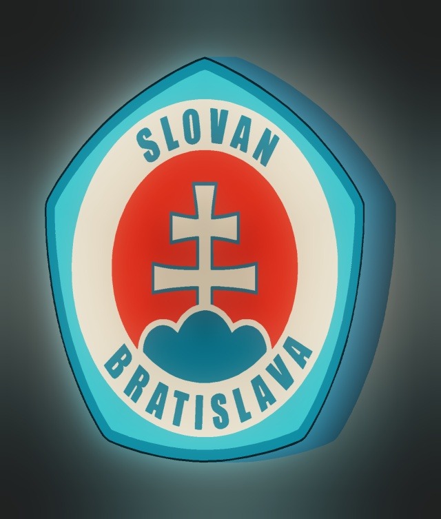 Slovan Bratislava LED-Leuchtschild leuchtend