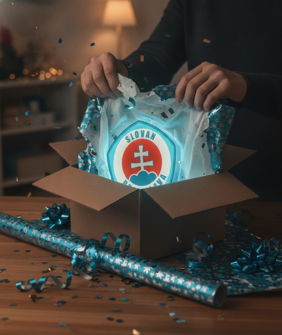 Slovan Bratislava LED-Leuchtschild Wanddeko Fandeko Geschenk - Mockup