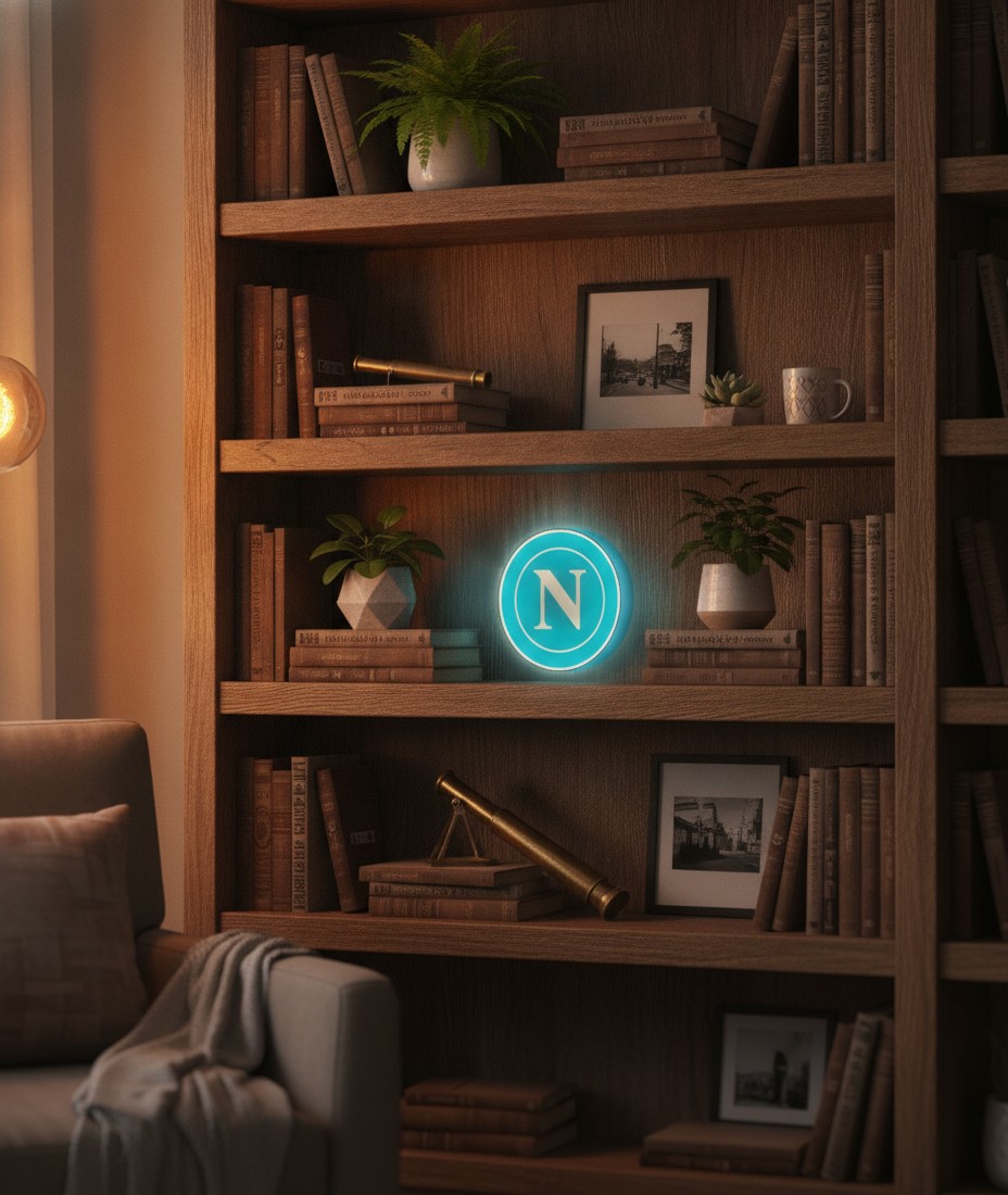 SSC Neapel LED-Leuchtschild Wanddeko Fandeko Geschenk - Mockup
