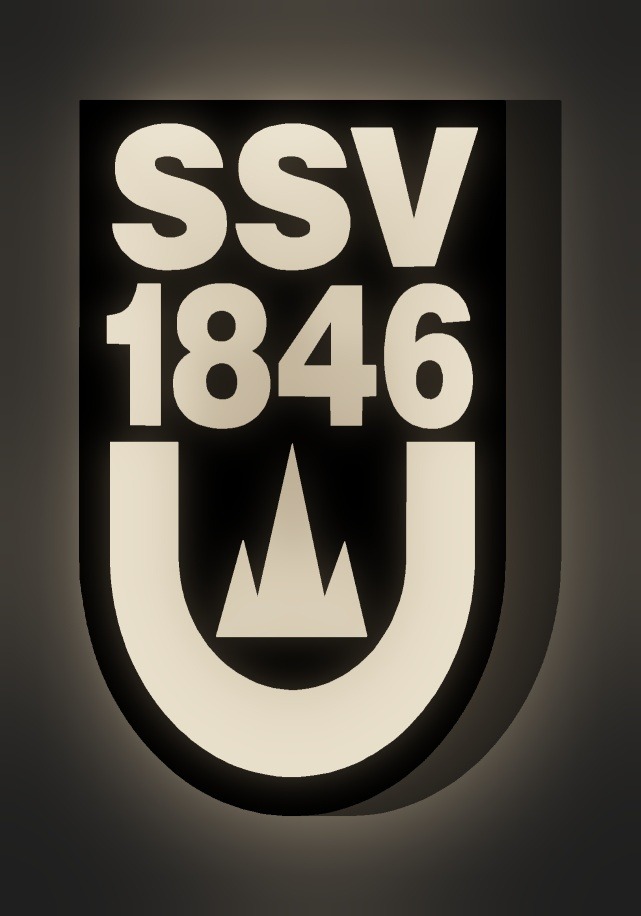 SSV Ulm 1846 LED-Leuchtschild leuchtend