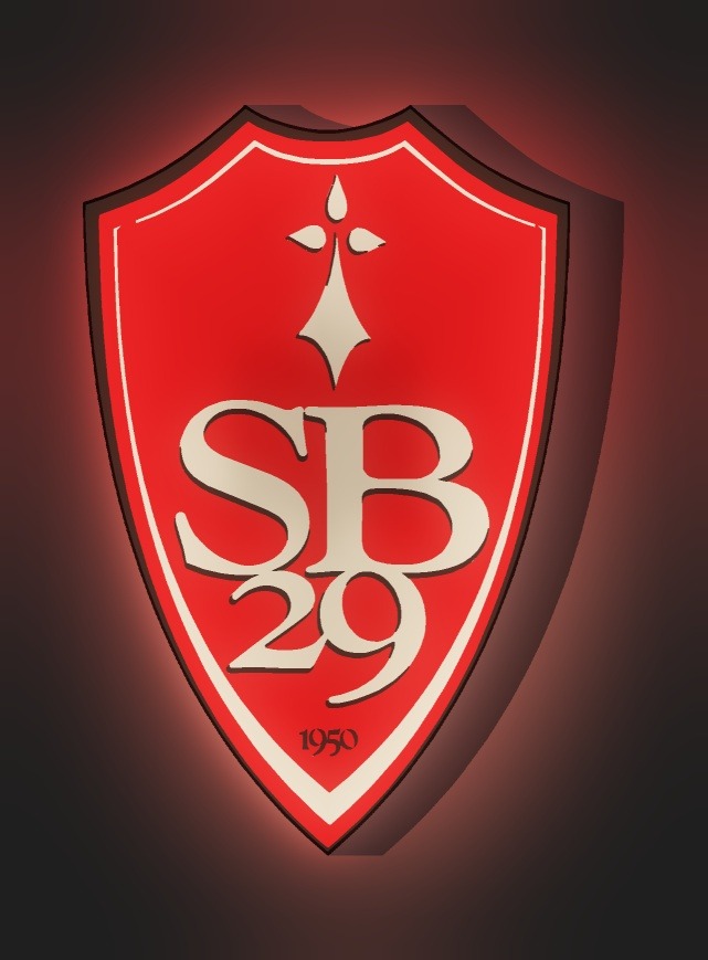 Stade Brest LED-Leuchtschild leuchtend