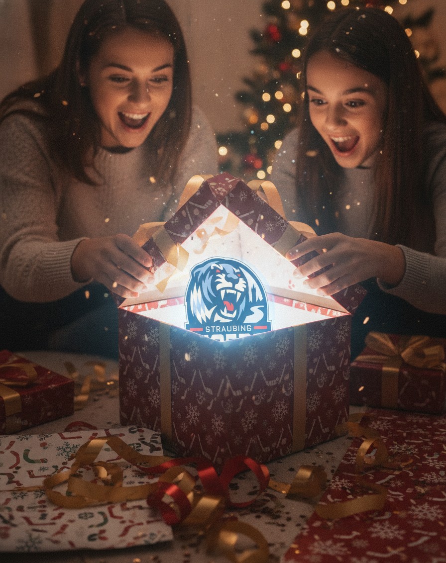 Straubing Tigers LED-Leuchtschild Wanddeko Fandeko Geschenk - Mockup