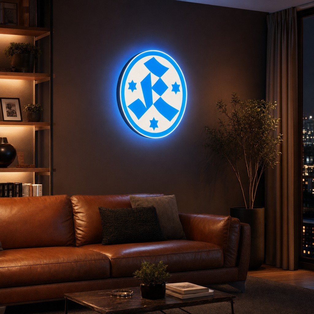 Stuttgarter Kickers LED-Leuchtschild Wanddeko Fandeko Geschenk - Mockup