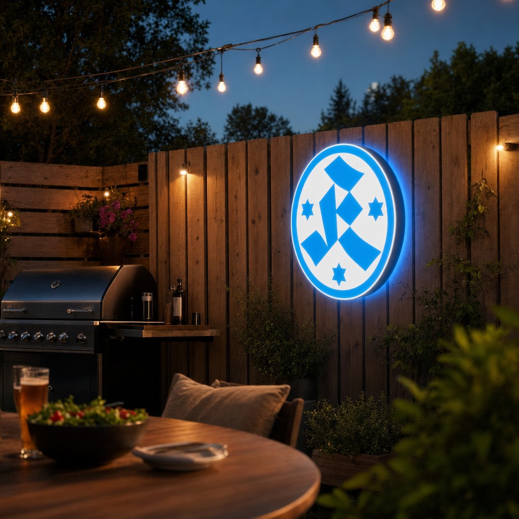 Stuttgarter Kickers LED-Leuchtschild Wanddeko Fandeko Geschenk - Mockup