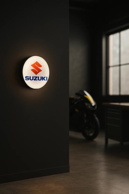 Suzuki LED-Leuchtschild Wanddeko Autodeko Geschenk