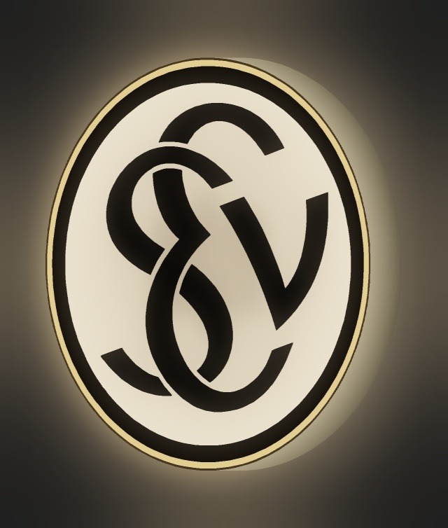 SV Elversberg LED-Leuchtschild leuchtend