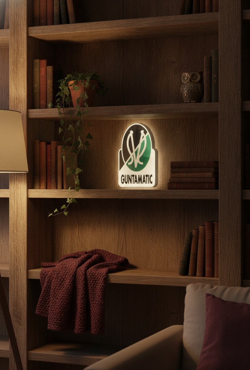 SV Ried LED-Leuchtschild Wanddeko Fandeko Geschenk - Mockup