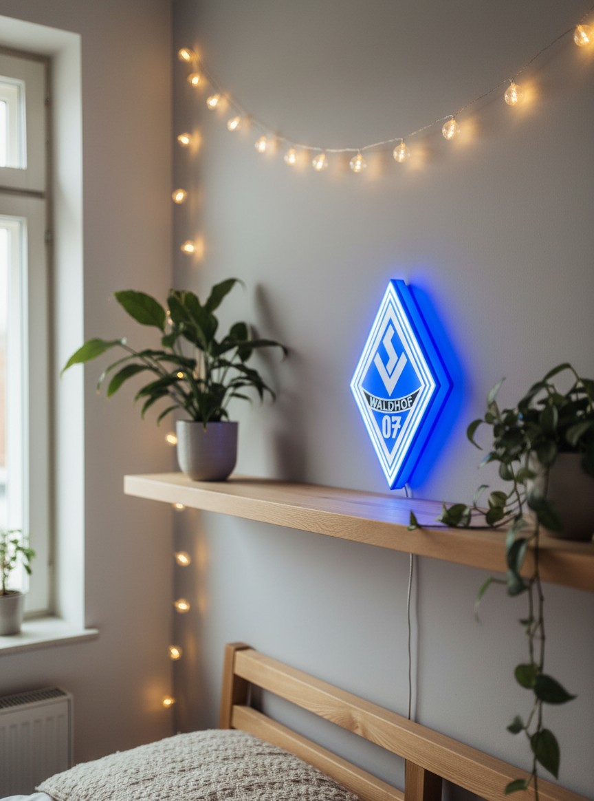 SV Waldhof Mannheim LED-Leuchtschild - Mockup