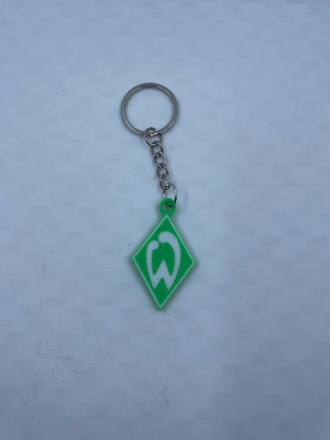 SV Werder Bremen Schlüsselanhänger mit offiziellem Vereinslogo in Grün-Weiß