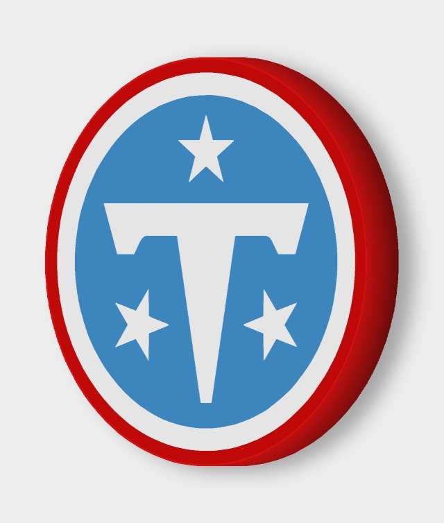 Tennessee Titans LED-Leuchtschild ausgeschaltet