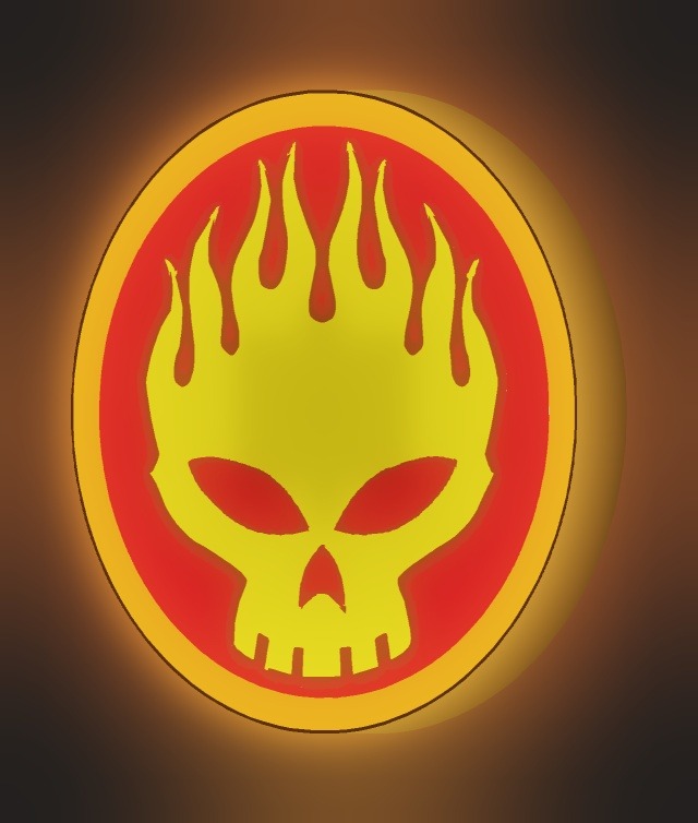 The Offspring LED-Leuchtschild leuchtend
