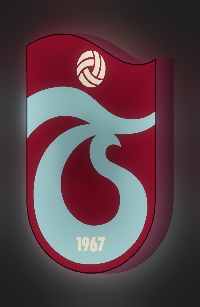 Trabzonspor LED-Leuchtschild leuchtend