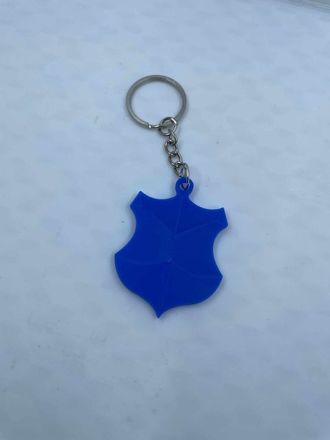 TSG 1899 Hoffenheim Schlüsselanhänger in Schwarz-Blau-Weiß mit Vereinslogo